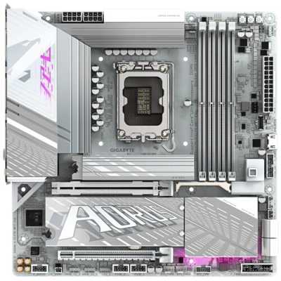 Материнская плата Gigabyte Z890M AORUS ELITE WIFI7 ICE, LGA 1851, Intel Z890, 4xDDR5, 4xSATA, 3xM.2, 1xPCIe 4.0 x4, 1xPCIe 5.0 x16, 1xDP, 1xUSB-C, 1x 2.5Gb LAN, 1xUSB-A 3.2 Gen 2, 4xUSB-A 3.2 Gen 1, 2x3.5 мм, TOSLINK, 7.1, 1xUSB4, mATX