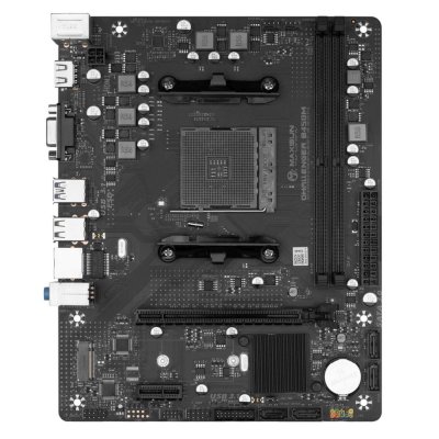Материнская плата Maxsun Challenger B450M, AM4, AMD B450, 2xDDR4, 4xSATA, 1xM.2, 1xPCIe 3.0 x16, 1xPCIe 3.0 x1, 1xHDMI, 1xVGA, 1x 1Gb LAN, 2xUSB-A 3.2 Gen 1, 2xUSB-A 2.0, 3x3.5 мм, 5.1, M-ATX