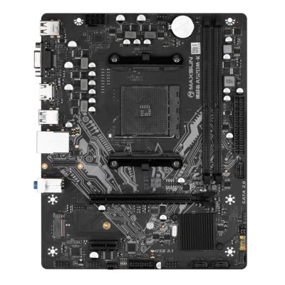 Материнская плата Maxsun Challenger A520M-K, AM4, AMD A520, 2xDDR4, 3xSATA, 1xM.2, 1xPCIe 3.0 x16, 1xPCIe 3.0 x1, 1xHDMI, 1xVGA, 1x 1Gb LAN, 2xUSB-A 3.2 Gen 1, 4xUSB-A 2.0, 3x3.5 мм, 5.1, M-ATX