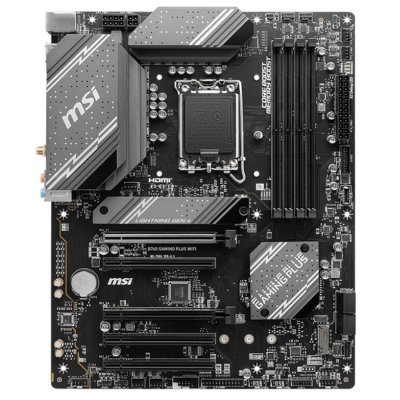 Материнская плата MSI B760 GAMING PLUS WIFI, LGA1700, Intel B760, 4xDDR5, 4xSATA, 2xM.2, 2xPCIe x16, DisplayPort, HDMI, 1x2.5Gb LAN, USB Type-C, 5x3.5 мм, 7.1, ATX