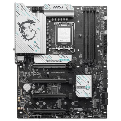 Материнская плата MSI B860 GAMING PLUS WIFI, LGA1851, Intel B860, 4xDDR5, 4xSATA, 3xM.2, 1xPCIe 5.0 x16, DisplayPort, HDMI, USB Type-C, 1x5Gb LAN, Thunderbolt, 3x3.5 мм, 7.1, ATX