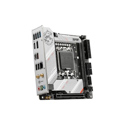 Материнская плата MSI MPG B760I EDGE WIFI, LGA 1700, Intel B760, 2xDDR5, 4xSATA, 2xM.2, 1xPCIe 5.0 x16, 1xHDMI, 1xDP, 1x 2.5Gb LAN, 4xUSB-A 3.2 Gen 1, 1xUSB-A 3.2 Gen 2, 2xUSB-A 2.0, 1xUSB-C 3.2 Gen 2, 3x3.5 мм, 7.1, Mini-ITX