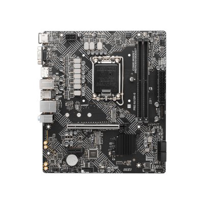 Материнская плата MSI PRO H610M-G, LGA 1700, Intel H610, 2xDDR5, 4xSATA, 1xM.2, 1xPCIe 4.0 x16, 1xPCIe 3.0 x1, 1xHDMI, 1xDP, 1xVGA, 1xRJ45 1Gb, 2xUSB-A 3.2 Gen 1, 4xUSB-A 2.0, 3x3.5мм, 7.1, mATX