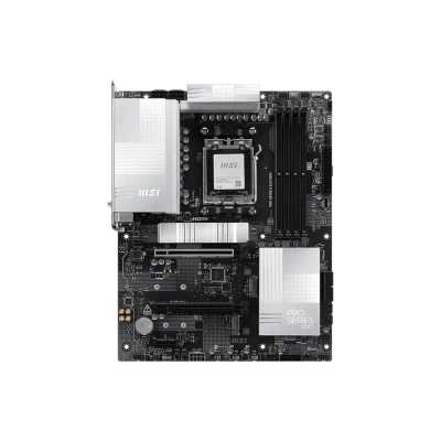 Материнская плата MSI PRO X870E-S EVO WIFI, AM5, AMD X870E, 4xDDR5 (до 256 ГБ), 4xSATA, 3xM.2 (1xPCIe 5.0, 2xPCIe 4.0), 1xPCIe 5.0 x16, 1xPCIe 4.0 x16, 1xPCIe x1, 1xHDMI, 1x5Gb LAN, Wi-Fi 7, Bluetooth 5.4, 1xUSB-C 40Gbps (USB4), 1xUSB-C 20Gbps, 2xUSB-A 10