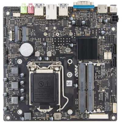 Материнская плата WEIBU WB H510 (LGA1200 10-11Gen (TDP 65W), H510, SO-DDR4(2666MHz)x2, 1xM.2-M 2260/2280,1xM.2-E 2230, 2xSATA3, 4xUSB 3.0, 1xCOM, 1xHDMI, 1xGBLan, 1xMic, 1x Audio out, Thin-ITX) С ГАСКЕТКОЙ