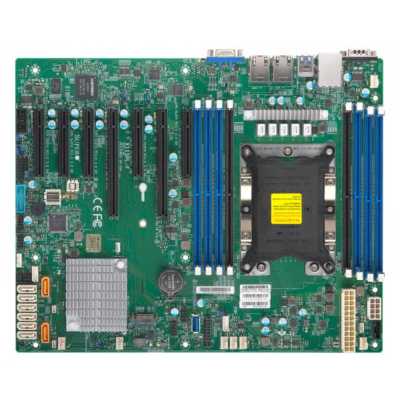 Материнская плата серверная Supermicro MBD-X11SPL-F-B, LGA 3647, Intel C621, 8xDDR4, 8xSATA, 1xM.2, 2xPCI-E 3.0 x8, 1xPCI-E 3.0 x4, 2xRJ45 1GbE, 8xUSB 2.0, 2xUSB 3.0, 1xVGA, ATX