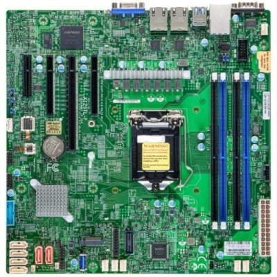 Материнская плата Supermicro MBD-X12STL-F-B, LGA1200, Intel C252, 4xDDR4, 6xSATA, 1xM.2 (PCIe 3.0 x4), 1xPCIe 4.0 x16, 2xPCIe 4.0 x8, 1xPCIe 4.0 x4, 2xLAN, mATX