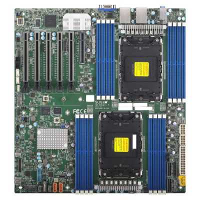 Серверная материнская плата Supermicro MBD-X13DAI-T-B, 2xLGA4677, Intel C741, 16xDDR5, 10xSATA, 2xM.2, 5xPCIe 5.0 x16, 1xPCIe 5.0 x8, 1xVGA, 2x 10Gb LAN, 6xUSB 3.0, 2xUSB 2.0, 1xUSB 3.2 Gen 1, E-ATX