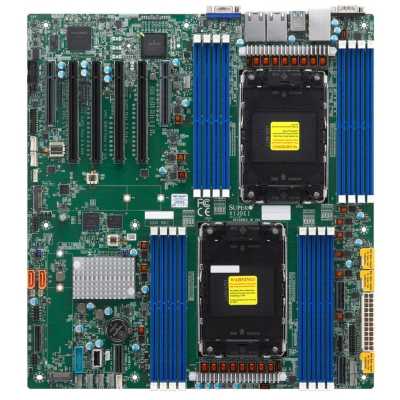 Материнская плата Supermicro MBD-X13DEI-T-B, 2xLGA4677, Intel C741, 16xDDR5, 8xSATA, 2xM.2, 4xPCIe 5.0 x16, 2xPCIe 5.0 x8, 1xVGA, 2x10Gb LAN, 1x1Gb LAN, 1xUSB 2.0, 4xUSB 3.2 Gen 1, E-ATX