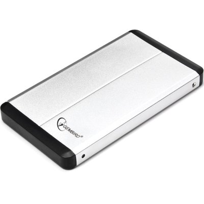 Внешний корпус для HDD Gembird EE2-U3S-2-S 2.5" EE2-U3S-2-S, серебро, USB 3.0, SATA, металл