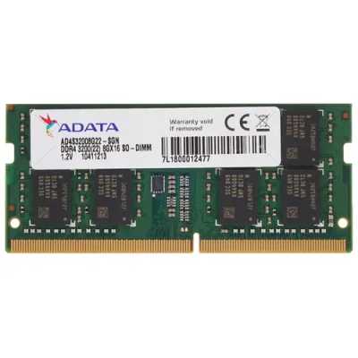 Оперативная память ADATA, DDR4, 8GB (1x8GB), 3200MHz, SO-DIMM