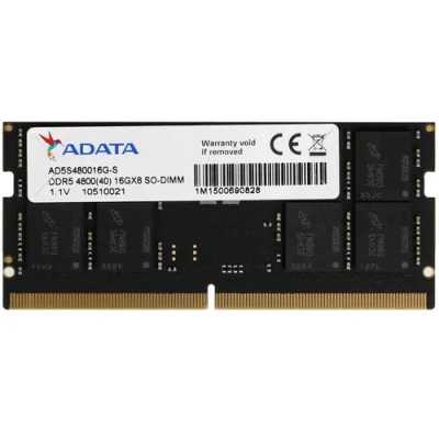 Оперативная память ADATA, DDR5, 16GB (1x16GB), 4800MHz, CL40, SO-DIMM