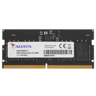 Оперативная память ADATA, DDR5, 8GB (1x8GB), 4800MHz, CL40, SO-DIMM