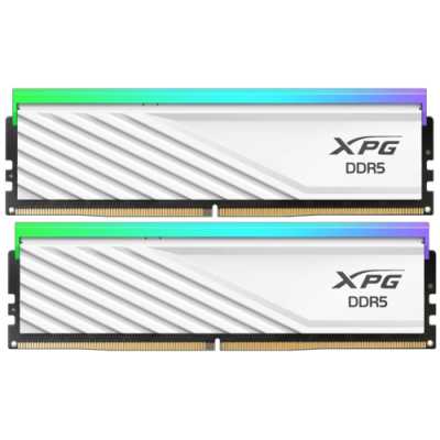 Оперативная память XPG Lancer Blade RGB, DDR5, 32GB (2x16 GB), 6000 MHz, CL36, радиатор, RGB, белый