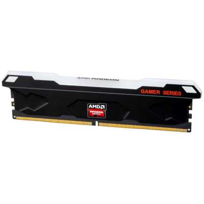 Оперативная память AMD Radeon Entertainment Series, DDR5, 32GB (1x32GB), 4800 MHz, CL40, с радиатором, черный, RGB