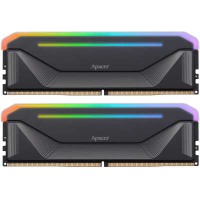 Оперативная память Apacer Nox, DDR5, 32Gb (2x16 Gb), 6000 MHz, CL38, DIMM, радиатор, RGb, черный