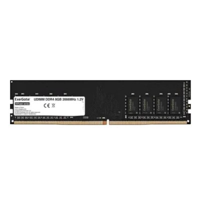 Оперативная память Exegate, DDR4, 8GB (1x8 GB), 2666 MHz, CL19, DIMM, OEM