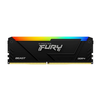 Память DDR4 8GB 3600MHz Kingston KF436C17BB2A/8 Fury Beast RGB RTL Gaming PC4-28800 CL17 DIMM UDIMM 288-pin 1.35В single rank с радиатором Ret