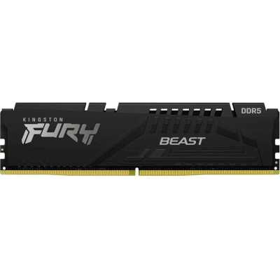 Модуль памяти DDR 5 DIMM 64Gb PC44800, 5600Mhz, Kingston FURY Beast Black XMP CL40 (KF556C40BB-64) (retail)
