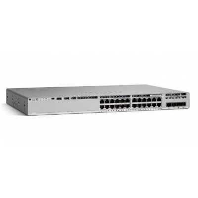 Коммутатор Cisco Catalyst C9200L-24P-4X-E, 24×1 Гбит/с, 4×10 Гбит/с SFP+, управляемый