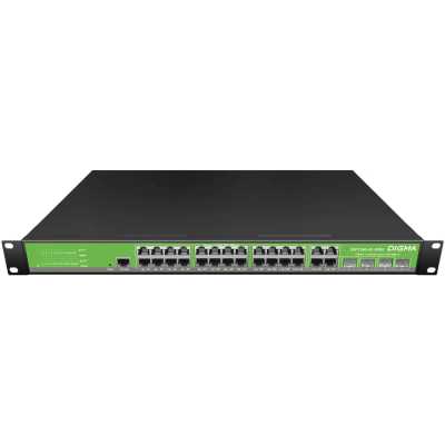 Коммутатор Digma DSP724G-4C-R300 (L2+) 24x1Гбит/с 4xКомбо(1000BASE-T/SFP) 24PoE 24PoE+ 300W управляе