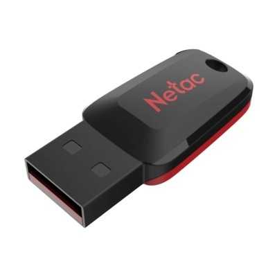 Флеш Диск Netac 32Gb U197 NT03U197N-032G-20BK USB2.0 черный/красный