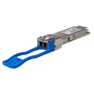 Трансивер CISCO 100GbASE LR4 QSFP Transceiver, LC, 10km over SMF, 1300nm, G.652, Blue
