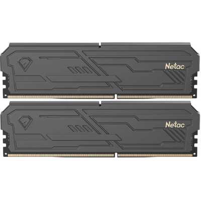 Оперативная память Netac Shadow III, DDR5, 32GB (2x16GB), 6400 MHz, CL32, с радиатором, черный