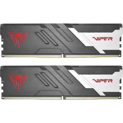 Оперативная память Patriot Viper Venom, DDR5, 32Gb (2x16Gb), 6000MHz, CL30, DIMM, с радиаторами, серый/черный