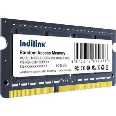 Модуль оперативной памяти Indilinx IND-ID3N16SP08X — Оперативная память DDR3 SO-DIMM 8Gb, 1600Mhz, [ ] CL11