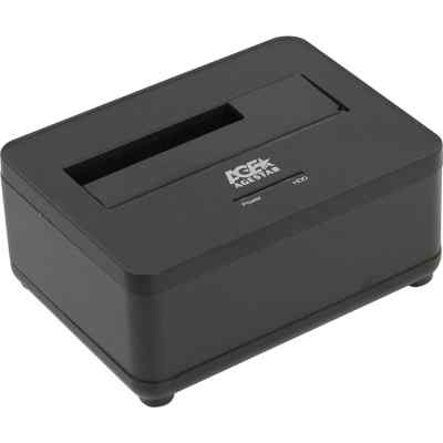 Докстанция 2,5"/3,5" SATAIII AgeStar 3UBT7 USB 3.0, пластик+алюминий, черная