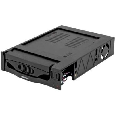 Сменный бокс для HDD AgeStar SR3P-SW-2F SATA пластик черный 3.5"