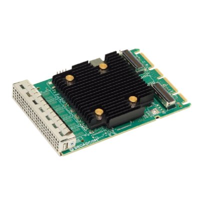 SAS 9502-16i SGL OCP 3.0, PCIe v4 x8, Tri-Mode SAS/SATA/NVMe 12G HBA, 16port(2*int SFF8654), 3816 IOC, SGL 5 (007493)