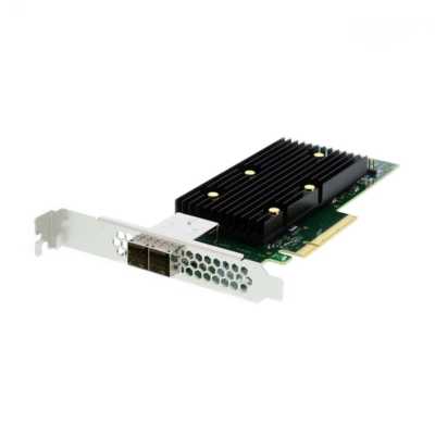 HBA-адаптер Broadcom SAS 9400-8e SGL (05-50013-01/03-50013-16008) PCIe 3.1 x8 LP, Tri-Mode SAS/SATA/NVMe 12G HBA, 8port(2*ext SFF8644), 3408 IOC