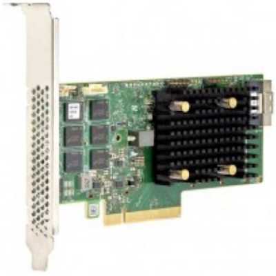 RAID-контроллер Broadcom 9560-8i SGL (05-50077-01/03-50077-01007/03-50077-01008/03-50077-01009/03-50077-01010/03-50077-01011/03-50077-01012) PCIe 4.0 x8 LP, SAS/SATA/NVMe, RAID 0,1,5,6,10,50,60, 8port(1 * int SFF8654), 4GB Cache, 3908ROC, RTL