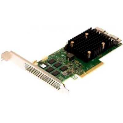 Адаптер SAS 9500-16i SGL (05-50077-02) PCIe v4 x8 LP, Tri-Mode SAS/SATA/NVMe 12G HBA, 16port(4*int SFF8654), 3816 IOC