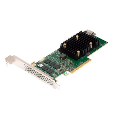 Адаптер SAS 9500-8i SGL (05-50077-03) PCIe v4 x8 LP, Tri-Mode SAS/SATA/NVMe 12G HBA, 8port(2*int SFF8654), 3808 IOC