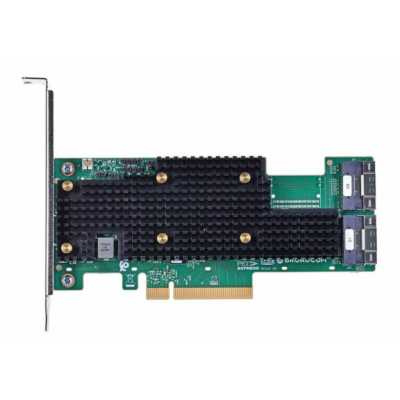Адаптер HBA Broadcom 9600-16i SGL (05-50111-00) PCIe v4 x8 LP, Tri-Mode SAS/SATA/NVMe 24G HBA, 16port (2*int SFF8654), SAS4016 IOC, RTL