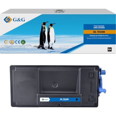 Картридж лазерный G&G GG-TK3400 TK-3400 черный (12500стр.) для Kyocera ECOSYS PA4500X/MA4500fx/MA4500x с чипом