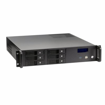 Серверный корпус ExeGate Pro 2U480-HS06 (RM 19", высота 2U, глубина 480, БП 700ADS, 6xHotSwap, USB)