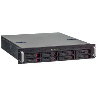 Серверный корпус ExeGate Pro 2U550-HS08 RM 19", высота 2U, глубина 550, без БП, 8xHotSwap, USB