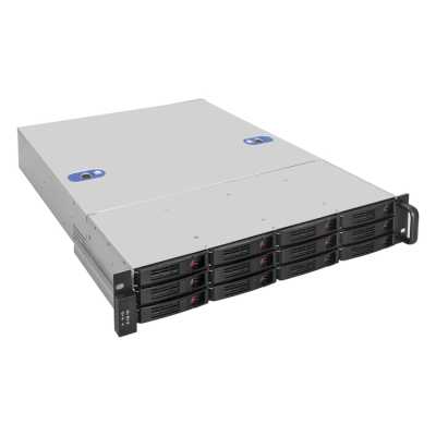Серверный корпус ExeGate Pro 2U660-HS12 (RM 19", высота 2U, глубина 660, БП 1U-1200ADS, 12xHotSwap)