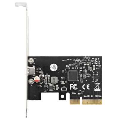 Контроллер ExeGate EXE-321 EX293839RUS (PCI-E x4 v3.0, 20Gbps (USB3.2 GEN2x2) Type-C ext., ASMedia Chipset ASM3242)