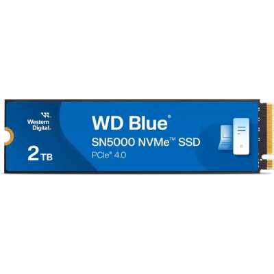 Накопитель SSD WD Blue SN5000 WDS200T4B0E, 2Tb, PCIe 4.0 x4, M.2 2280, NVMe, R/W 5150/4850