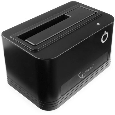 Докстанция 2.5"/3.5" Gembird HD32-U3S-4, черный, USB 3.0, SATA, HDD/SSD