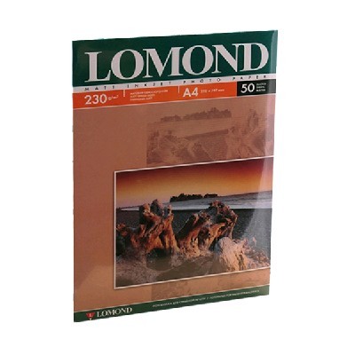 Фотобумага Lomond 0102016 A4/230г/м2/50л./белый матовое для струйной печати