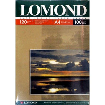 Фотобумага Lomond односторонняя матовая A4/120/100л.