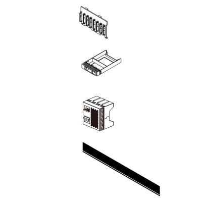 Комплектующие корпусов Lenovo ThinkSystem V3 2U 8x2.5" AnyBay Backplane Option Kit