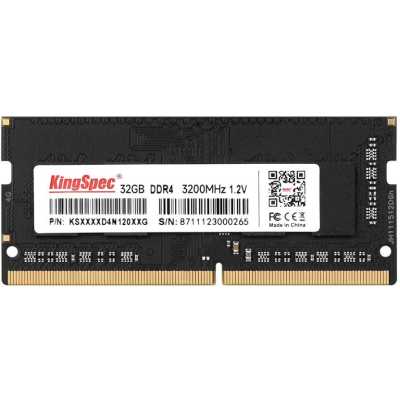 Оперативная память KingSpec, DDR4, 32GB (1x32GB), 3200 MHz, CL22, SO-DIMM