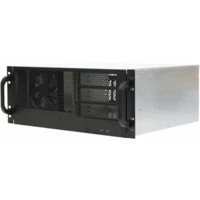 Корпус 4U server case Procase RM438-B-0 3x5.25+8HDD,черный,без блока питания,глубина 380мм, MB ATX 12"x9.6"
